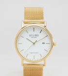 Reclaimed Vintage Inspired Mesh Strap Watch In Gold Exclusive To Asos - Gold