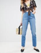 New Look Wash Straight Leg Jean - Blue