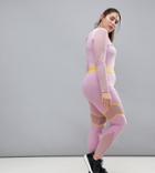 Puma Plus Exclusive To Asos Mesh Panel Legging In Lilac - Pink