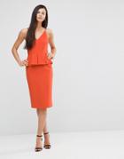 Finders Keepers Stand Still Cami Dress - Terracotta