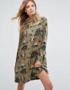 Y.a.s Blooming Floral Print Long Sleeve Dress - Multi