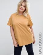 Asos Curve The Ultimate Easy T-shirt - Beige