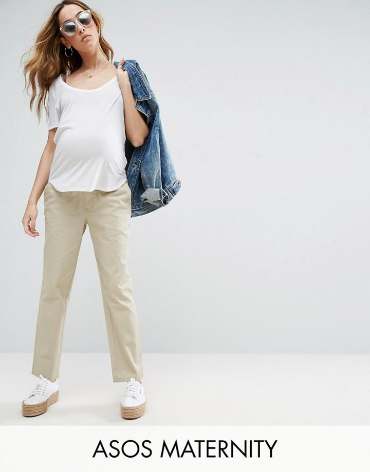 Asos Maternity Chino Pants - Beige