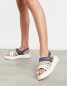 Fiorelli Silvia Suede Slingback Chunky Sandals In Multi