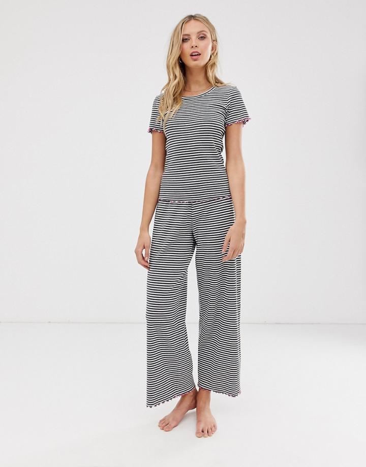 Asos Design Mix & Match Stripe Lettuce Pyjama Pants - Multi