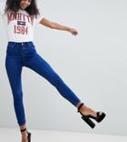 New Look India Supersoft Skinny Jean In Bright Blue Wash