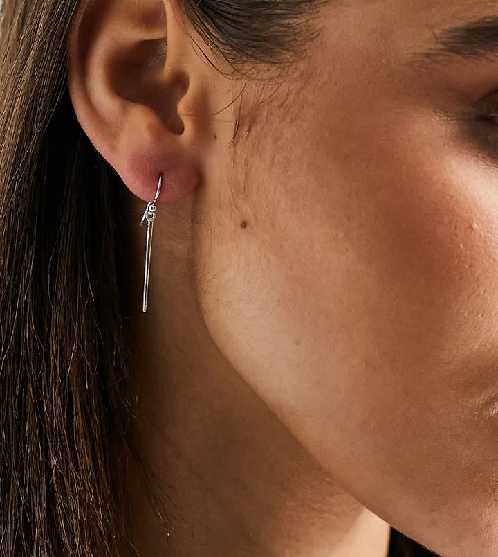 Kingsley Ryan Spike Drop Earrings In Sterling Silver