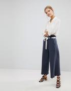 Max & Co Scalloped Sweat Culottes - Black