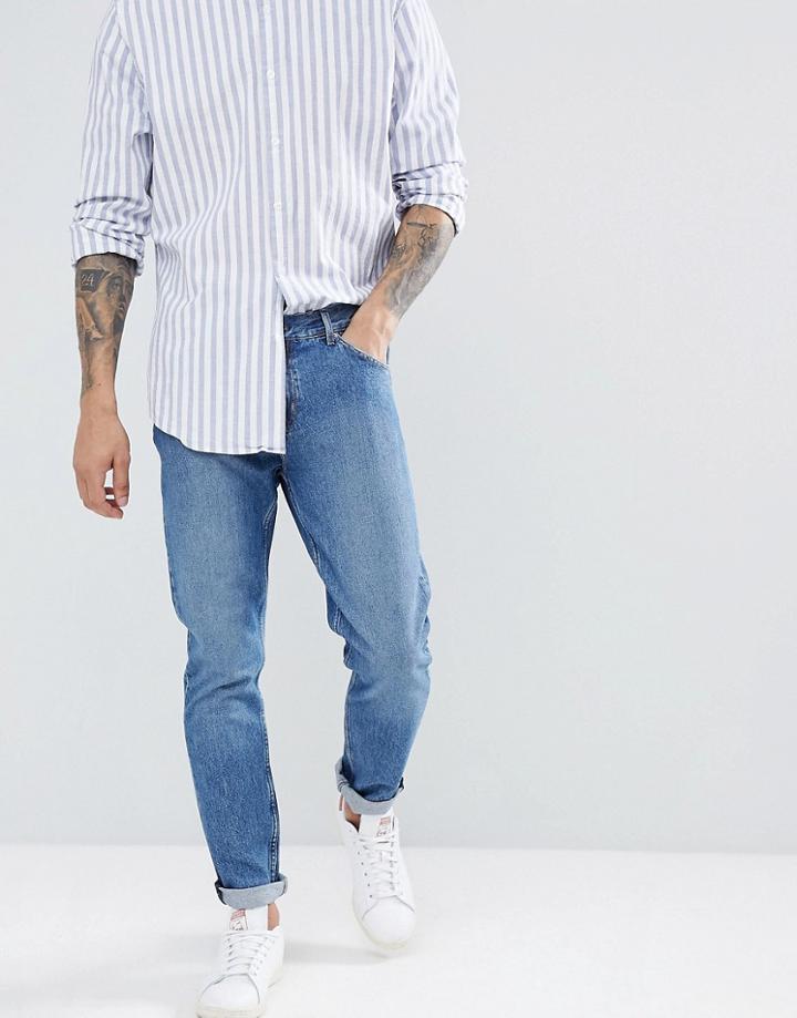Weekday Sunday Mint Blue Tapered Jeans - Blue