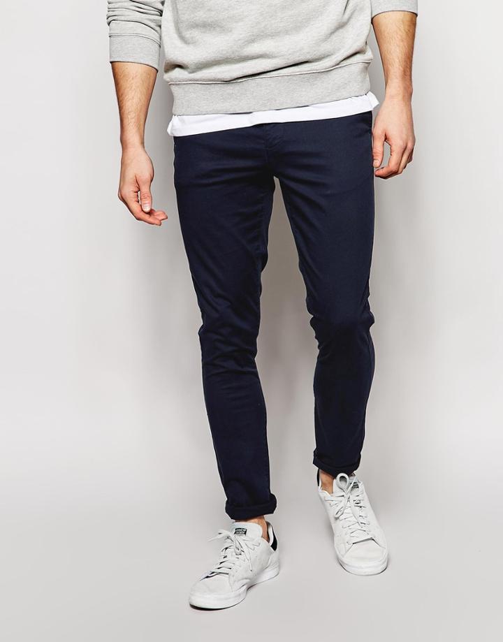 Asos Super Skinny Pants - Navy