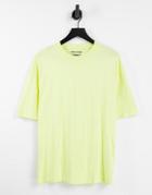Jack & Jones Originals Oversize T-shirt In Neon Yellow