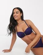 Dorina Filao Bandeau Bikini Top In Navy