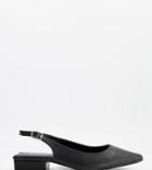 Raid Wide Fit Kinjal Sling Back Flat Shoes In Black