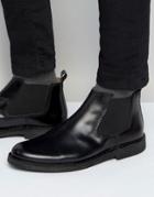 Selected Homme Royce Leather Chelsea Boots - Black