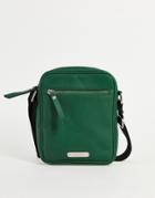 Bolongaro Trevor Leather Flight Bag In Olive-green