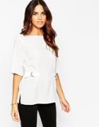 Asos Double D Ring T-shirt - Ivory