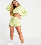 Asyou Set Sweatshirt Runner In Bright Yellow