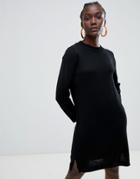 Selected Eileen Wool Blend Sweater Dress - Black
