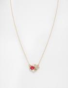 Johnny Loves Rosie Sian Jewel Choker Necklace - Pink