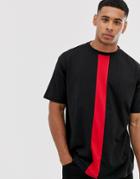 Another Influence Cut And Sew Boxy T-shirt - Black