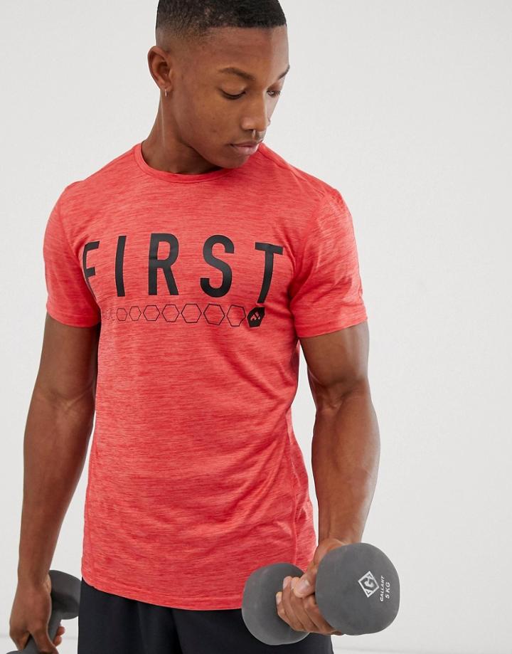 First Logo Training T-shirt In Red - Red