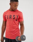 First Logo Training T-shirt In Red - Red
