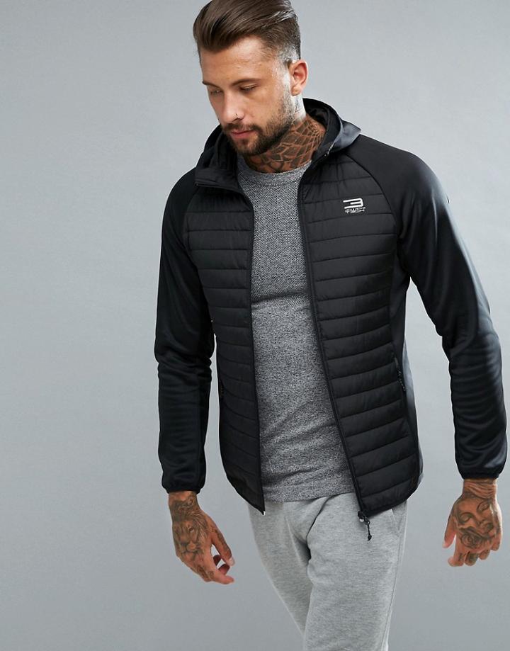 Jack & Jones Tech Quilted Training Jacket - Black
