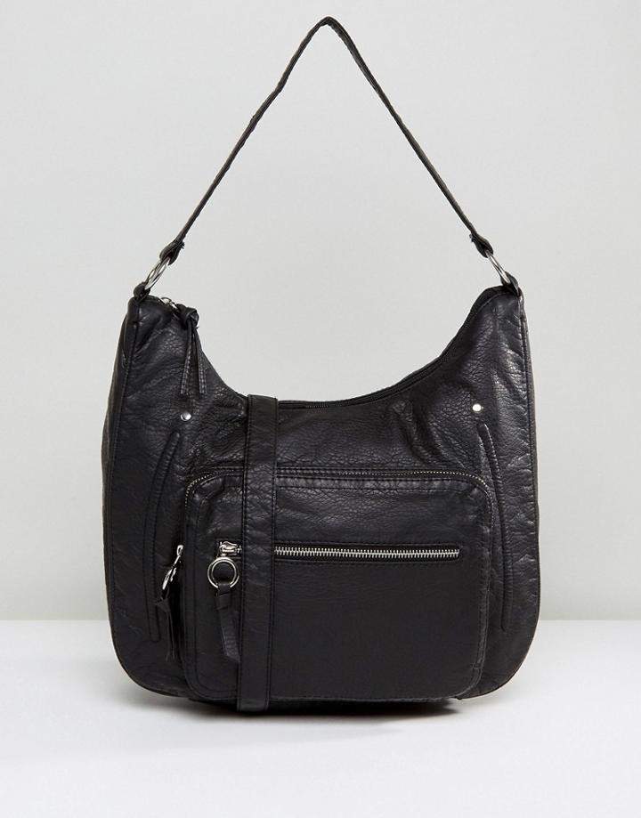 New Look Messenger Cross Body Bag - Black