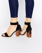 New Look Tassel Block Heels - Black