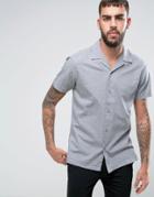 Selected Homme Regular Shirt With Revere Collar - Navy