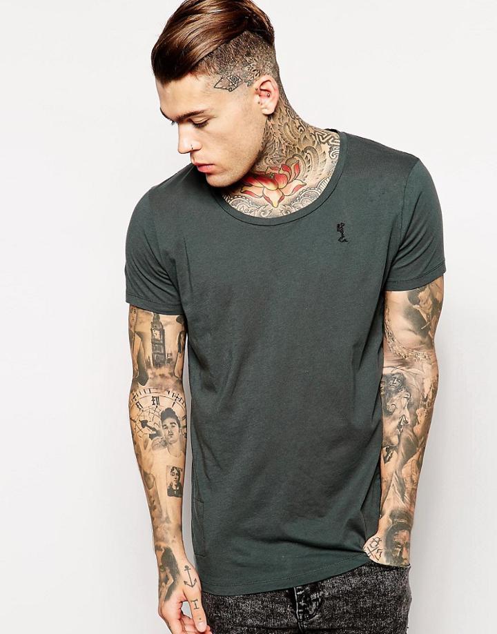 Religion Boxy Skater T-shirt - Gray