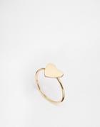 Asos Heart Bar Ring - Gold