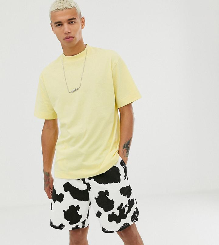 Collusion T-shirt In Yellow
