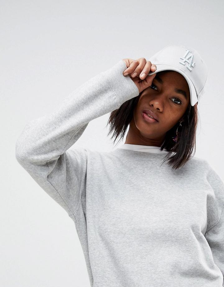 New Era 9forty La Light Gray Tonal Cap - Gray