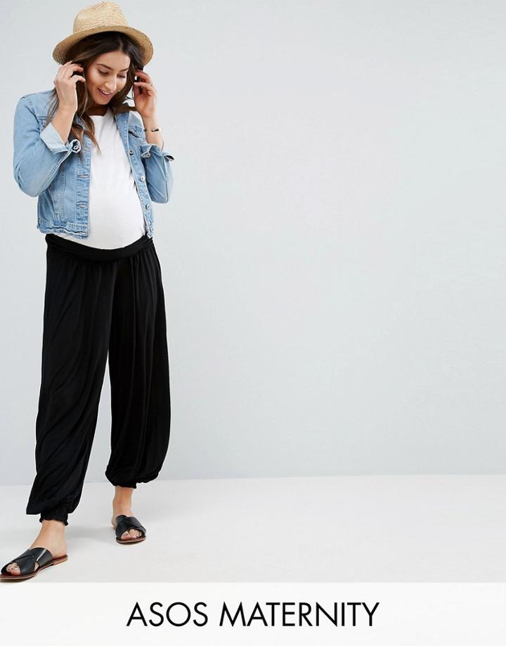 Asos Maternity Sheared Hareem Pant - Black