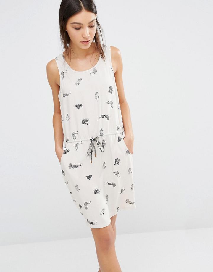 Vero Moda Printed Tie Waist Dress - Multi