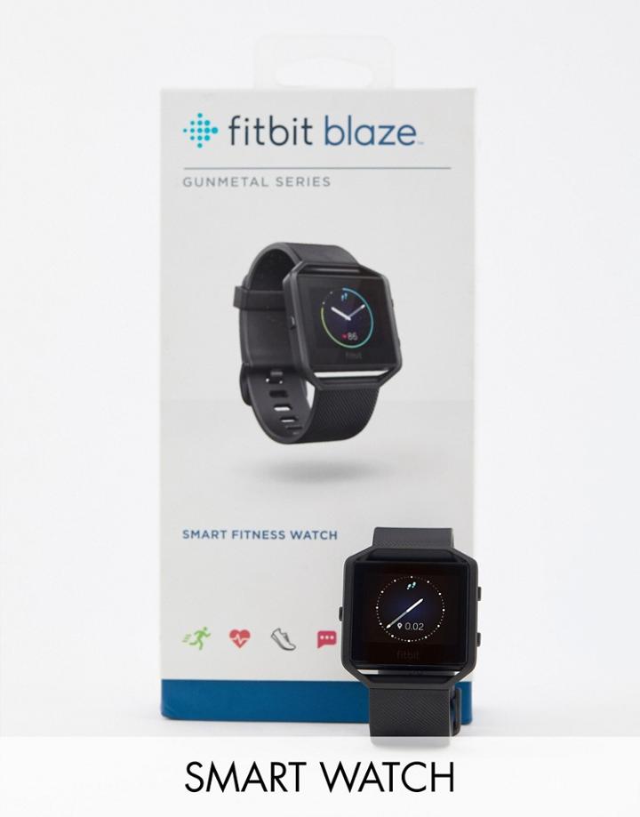 Fitbit Blaze Smart Watch In Gunmetal - Black