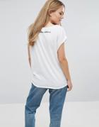 Vila Roll Sleeve T-shirt - Blue