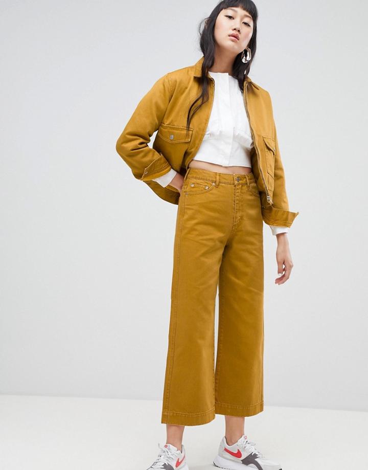 Weekday Veer Wide Leg Jeans Two-piece - Yellow