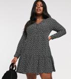 Vero Moda Curve Geo Print Smock Mini Dress-multi