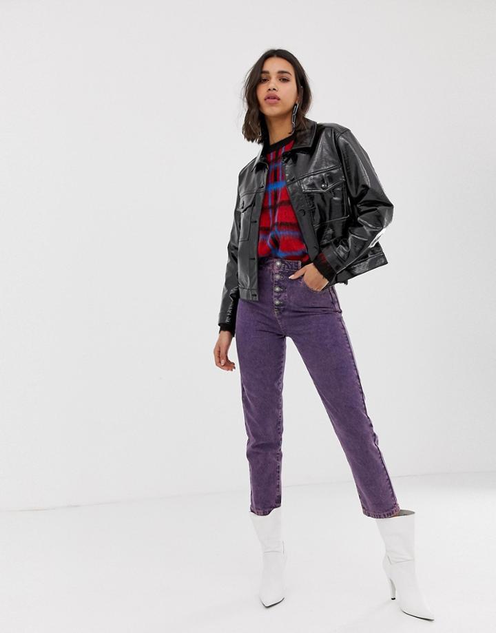 Stradivarius Str Mom Jean - Pink