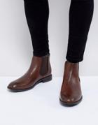 New Look Chelsea Boot With Elasticated Side In Brown - Brown