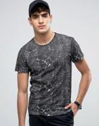 Casual Friday T-shirt In Mono Print - White