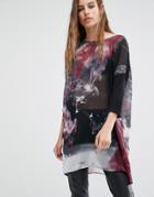 Religion Smock Top In Tie Dye - Multi
