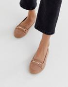 New Look Metal Detail Loafer In Light Pink - Pink