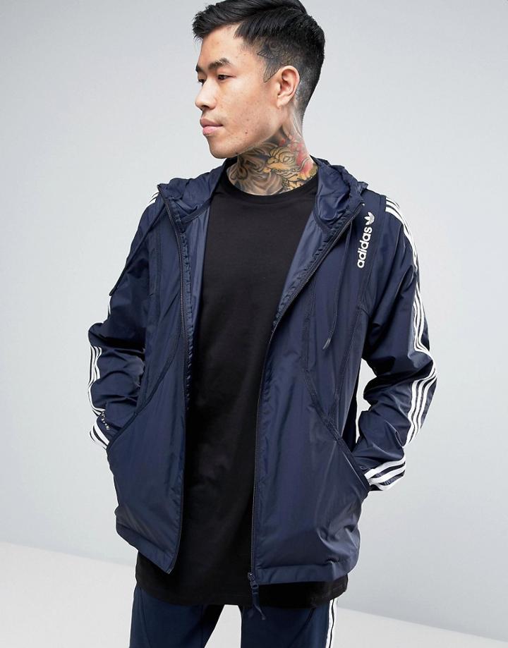 Adidas Originals Tokyo Pack Clr84 Windbreaker In Navy Bk4628 - Navy