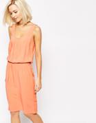 Vero Moda Elasticated Waist Dress - Crabapple