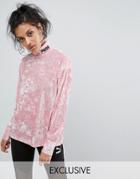 Puma Exclusive To Asos Velvet Sweatshirt - Pink