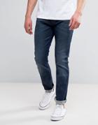 Wrangler Larston Slim Stretch Jeans X-it Wash - Navy