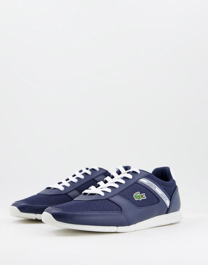 Lacoste Menerva Sport Sneakers In Navy/white